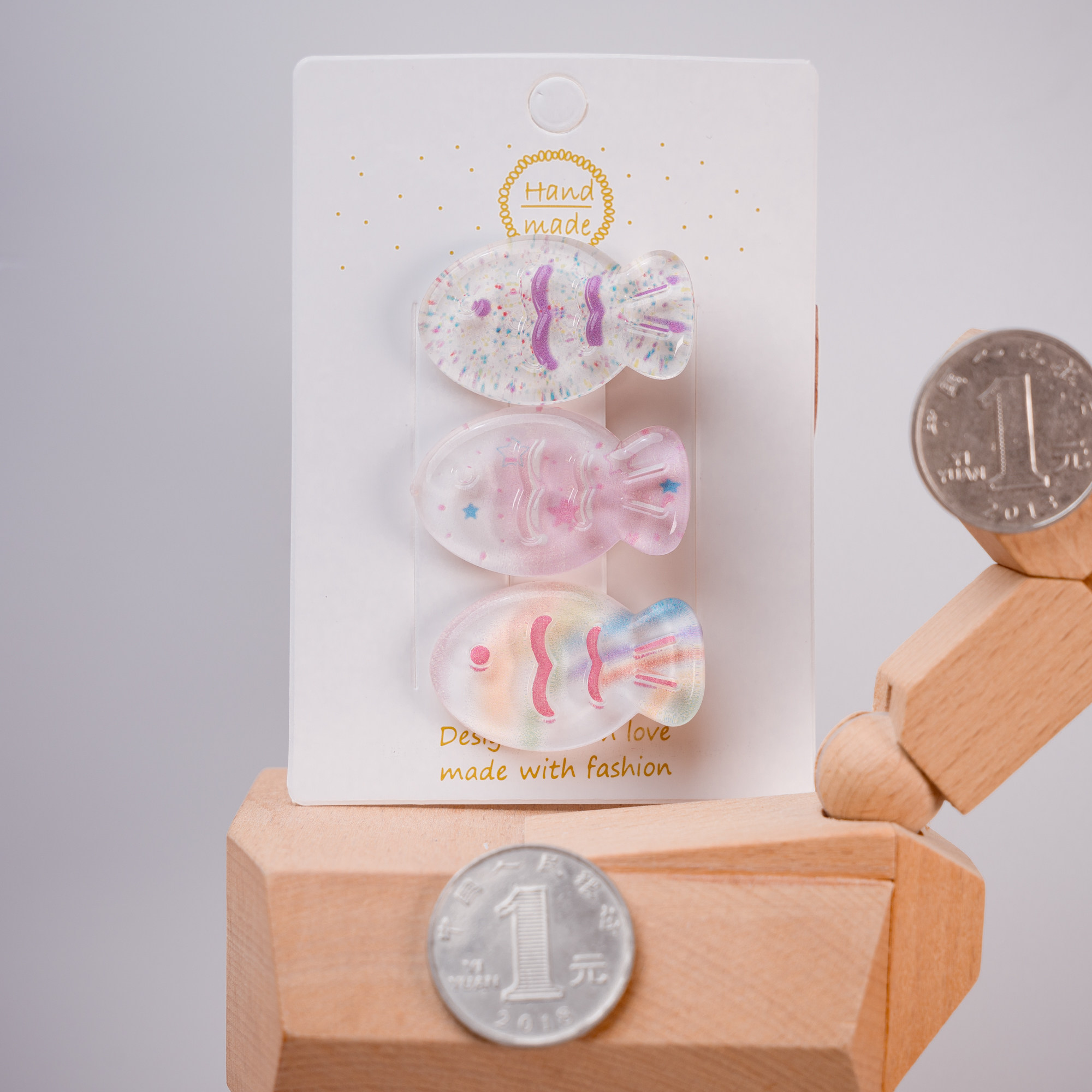 五组包邮果冻小鱼儿童小号碎发夹宝宝侧边夹刘海夹女生小捏夹头饰