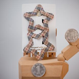 五对包邮星星儿童大号后脑勺碎发夹女生侧边夹学生刘海夹前额发卡