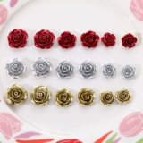 Чехол для телефона ручной работы, аксессуар, серьги, аксессуары, золото и серебро, в цветочек