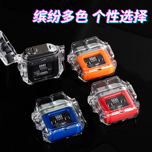 新款机身防水type-C口充电双电弧打火机防风黑科技潮时尚创意个性