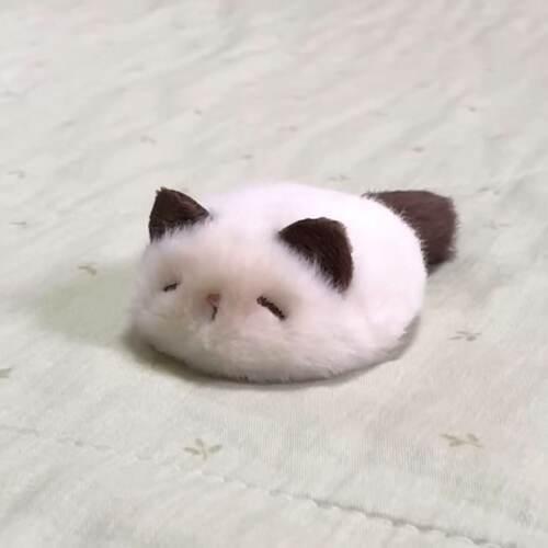 毛绒可爱猫咪鸭嘴夹刘海夹
