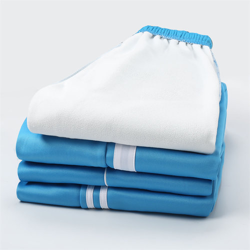 天蓝色校服裤子学生保暖加绒加厚