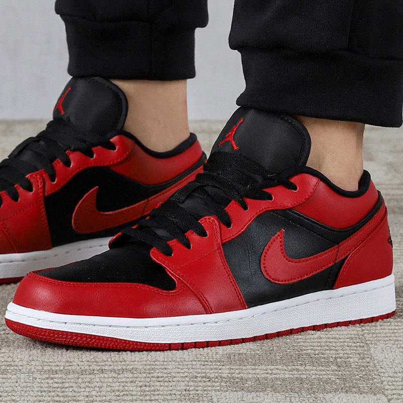 NIKE耐克运动鞋官方男鞋26春季AIR JORDAN 1 LOW红色篮球鞋553558,运动鞋new,篮球鞋,淘宝优惠券,粉丝福利购,淘宝优惠卷