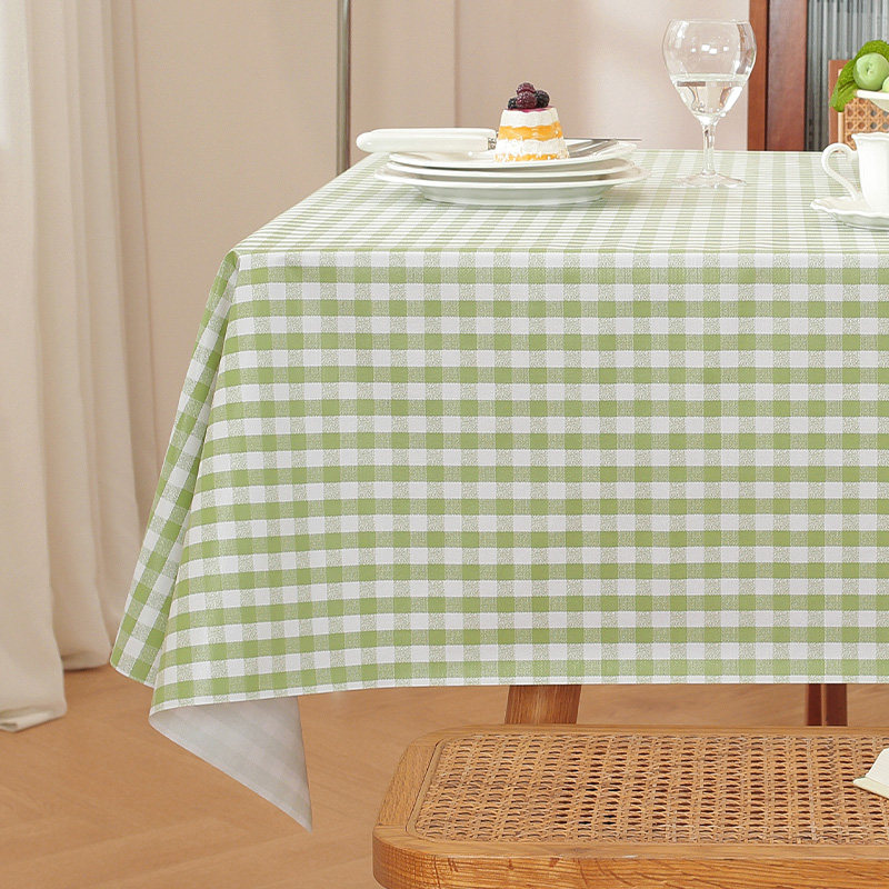 小清新格子防水防油免洗pvc桌布ins风茶几餐桌通用,居家布艺,桌布,淘宝优惠券,粉丝福利购,淘宝优惠卷