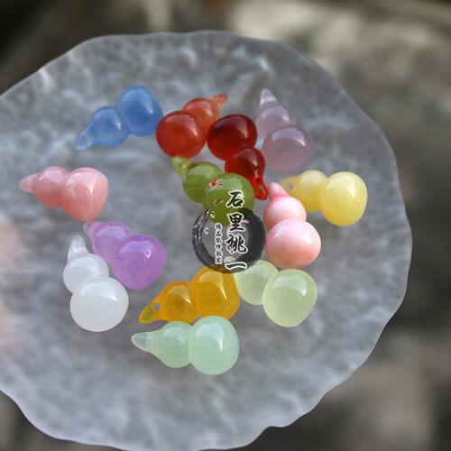 约10*19mm小葫芦新款仿天然饰品环氧树脂配件材料diy发簪手作吊坠
