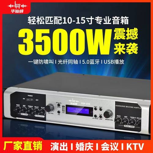 110V欧美蓝牙功放机防啸叫大功率
