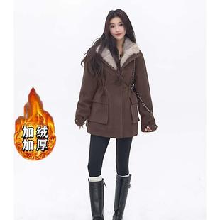 中长款派克棉服女款2025新款秋冬季加绒棉衣加厚保暖棉袄开衫外套