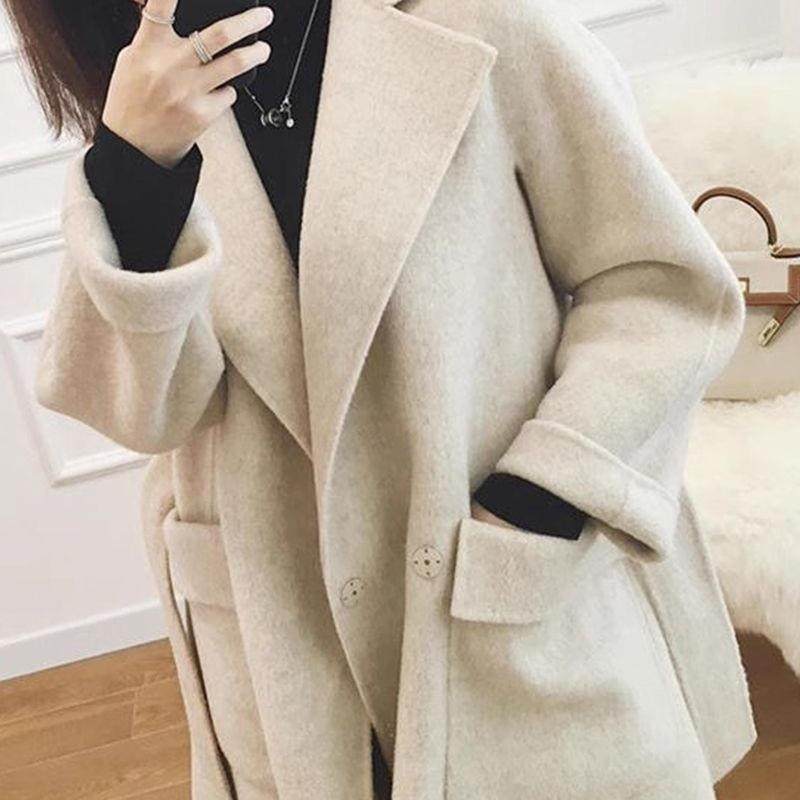 羊毛大衣女中长款2025新款秋冬韩版感小个子宽松气质毛呢外套,女装/女士精品,大码呢大衣,淘宝优惠券,粉丝福利购,淘宝优惠卷