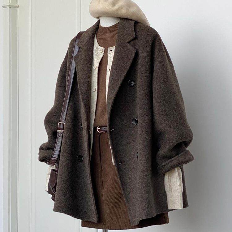 西装毛呢外套女短款小个子新款秋冬季感加厚羊绒呢子大衣,女装/女士精品,大码呢大衣,淘宝优惠券,粉丝福利购,淘宝优惠卷