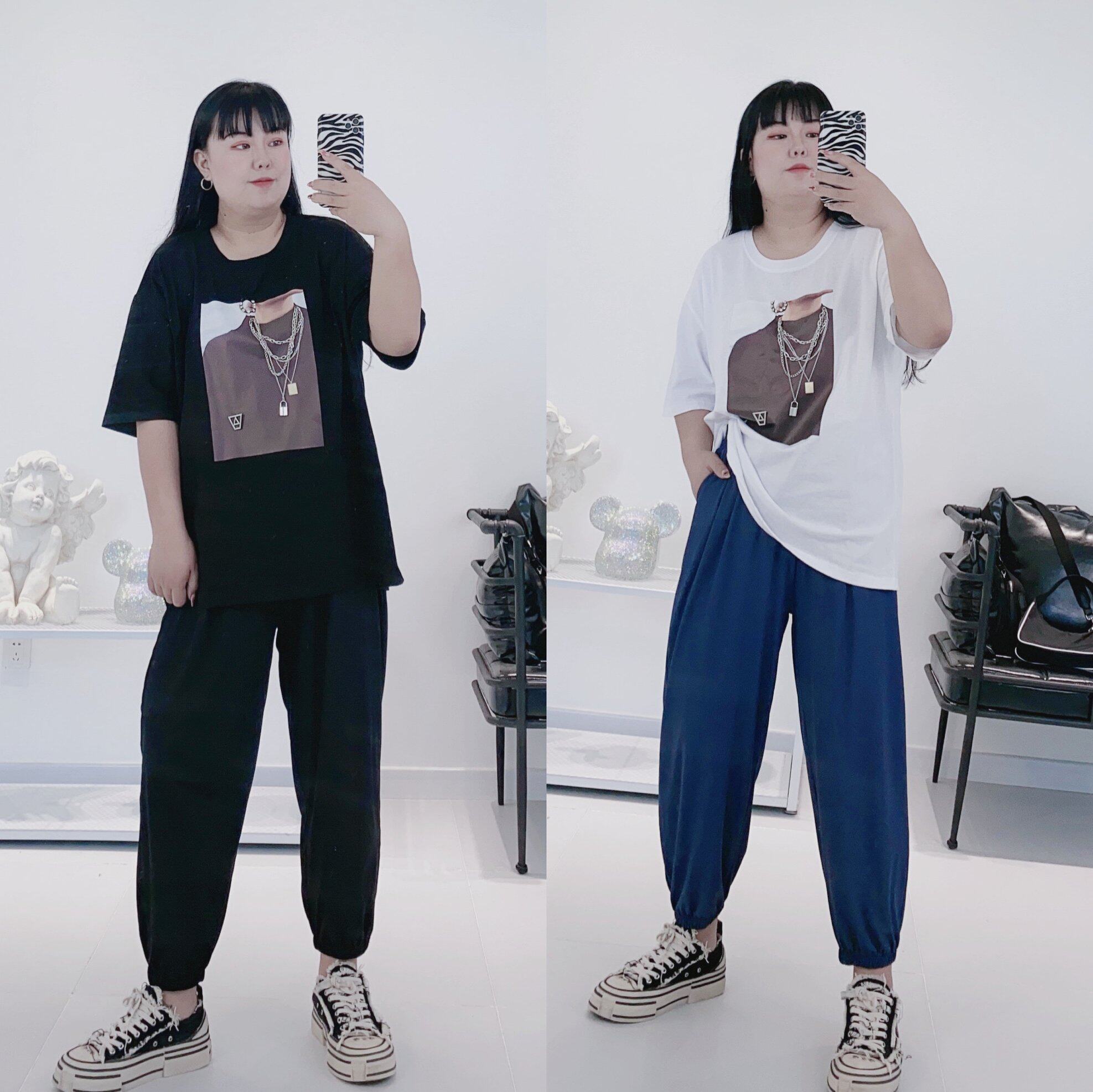 花玖家大码/300斤超大码女装胖mm宽松束脚冰丝休闲裤显瘦哈伦裤使用感如何?