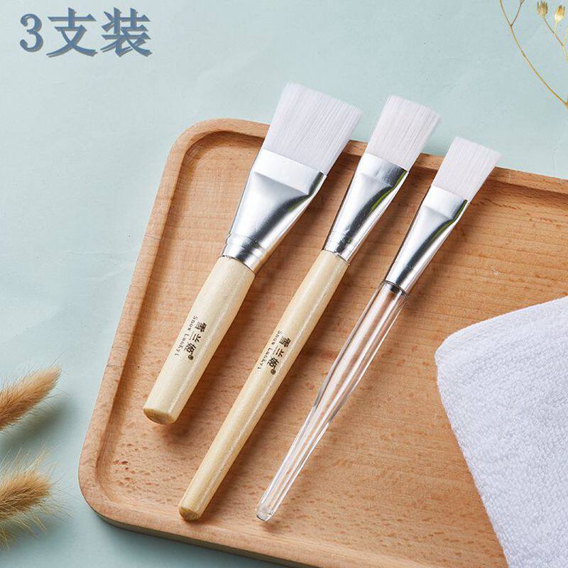 DIY美容化妆工具刷子水疗刷面膜刷软毛包邮脸部不掉毛纤维木柄刷
