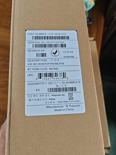 宝利通ip话机 SoundPoint VVX301话机 宝利通VVX301数字电话