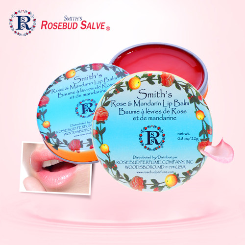 RosebudSalve玫瑰柑橘花蕾膏润唇唇膏保湿滋润唇膜女唇部补水美国