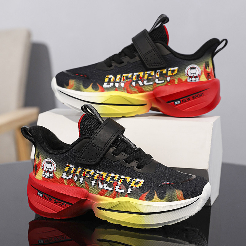 男童鞋子夏款中大童运动鞋夏季透气轻便软底单网儿童跑步鞋小学生