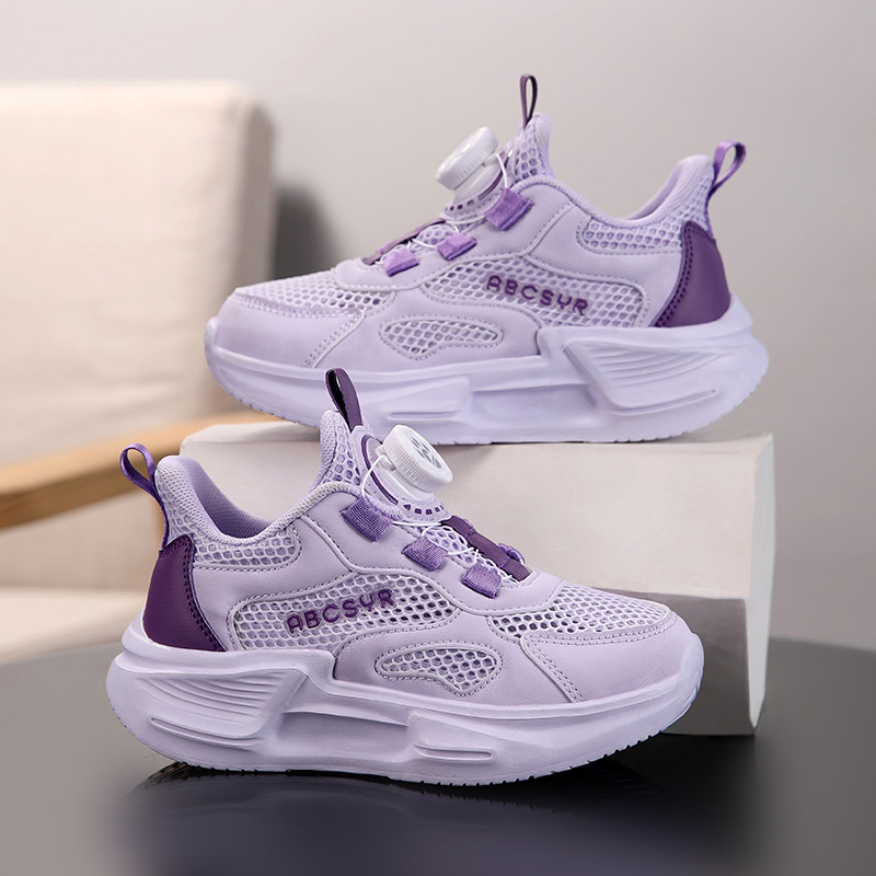 女童鞋子2026新款夏季镂空网眼透气中大童女孩网鞋儿童跑步鞋超轻
