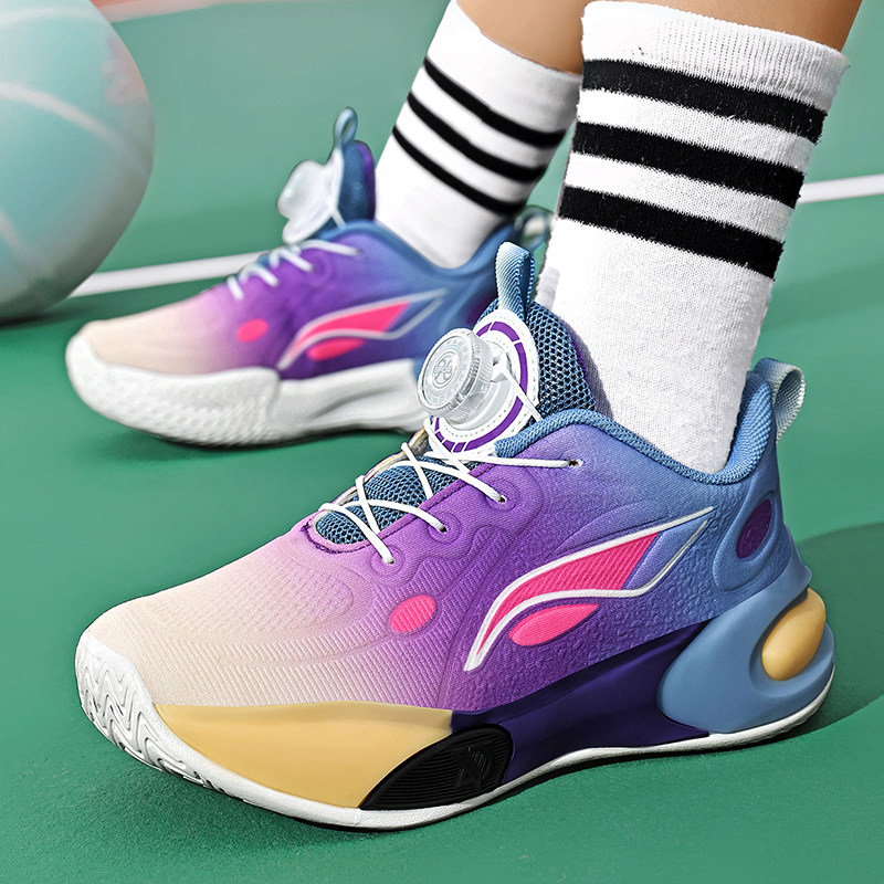 中大童男童专业实战训练篮球鞋男孩透气减震耐磨回弹小学生运动鞋