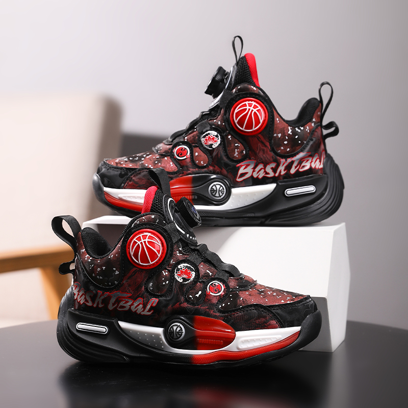 男童篮球鞋2025新款秋冬儿童轻便跑步鞋中大童男孩皮面休闲运动鞋