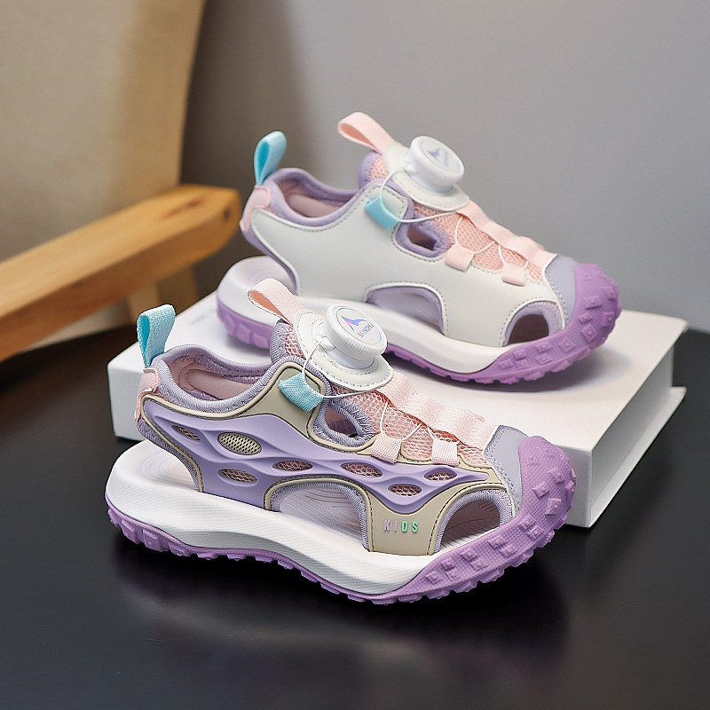 女童包头凉鞋2026新款夏季儿童运动凉拖中大童外穿防滑女孩沙滩鞋