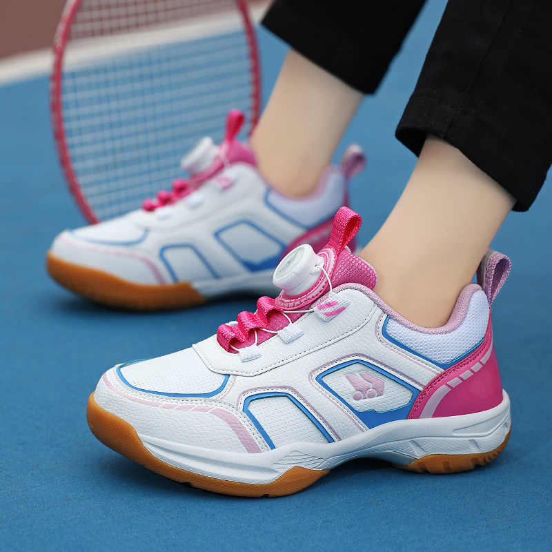 女童专业羽毛球鞋女孩高弹性轻便训练儿童运动鞋减震耐磨透气防滑