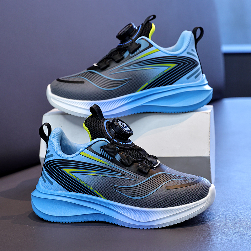 男童鞋秋冬2025新款儿童运动鞋防滑男孩皮面中大童男孩跑步鞋软底