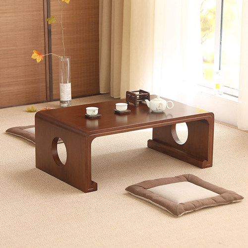 实木榻榻米茶几矮桌中式国学桌简约阳台小茶几日式矮桌炕桌琴桌