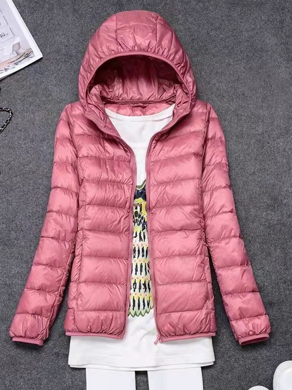 新款轻薄羽绒棉服大码女士连帽休闲保暖内外穿坎肩时尚款