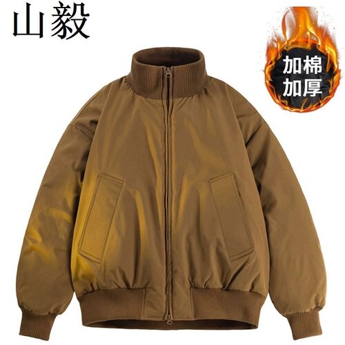 美式复古飞行员夹克棉服男cleanfit高级感痞帅短款棉衣加厚外套潮