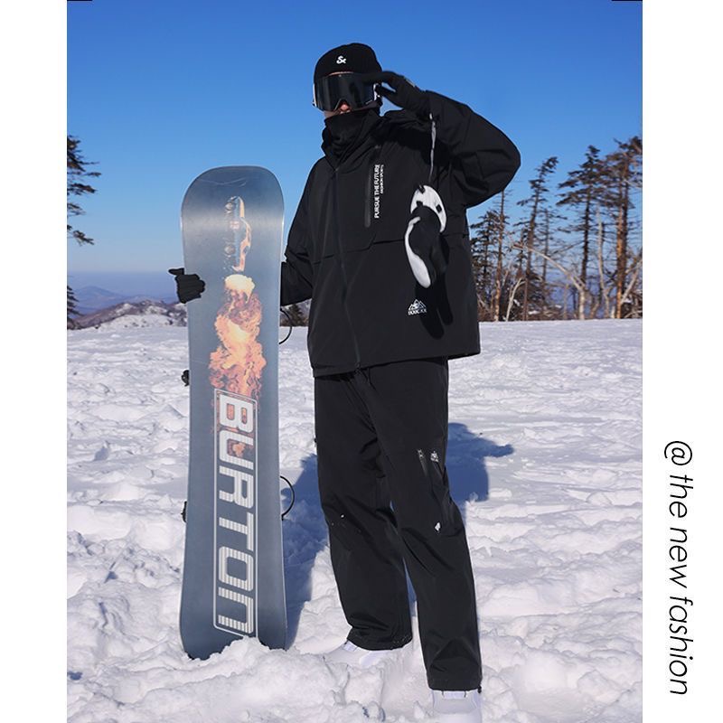 无性别穿搭滑雪服零下40度裤子cleanfit加棉加厚防风滑雪衣裤套装