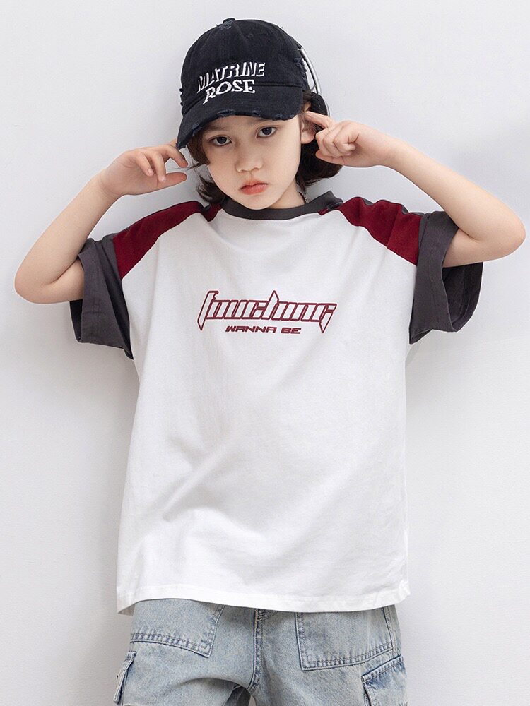 男童中大童短袖T恤2026夏季新款体恤儿童衣服宽松休闲上衣潮