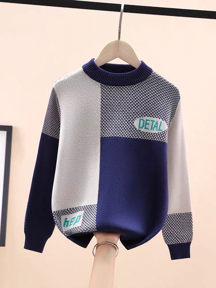 男童毛衣2025秋冬新款中大童韩版毛衣加绒打底衫童装圆领针织衫潮,童装/婴儿装/亲子装,毛衣/针织衫,淘宝优惠券,粉丝福利购,淘宝优惠卷