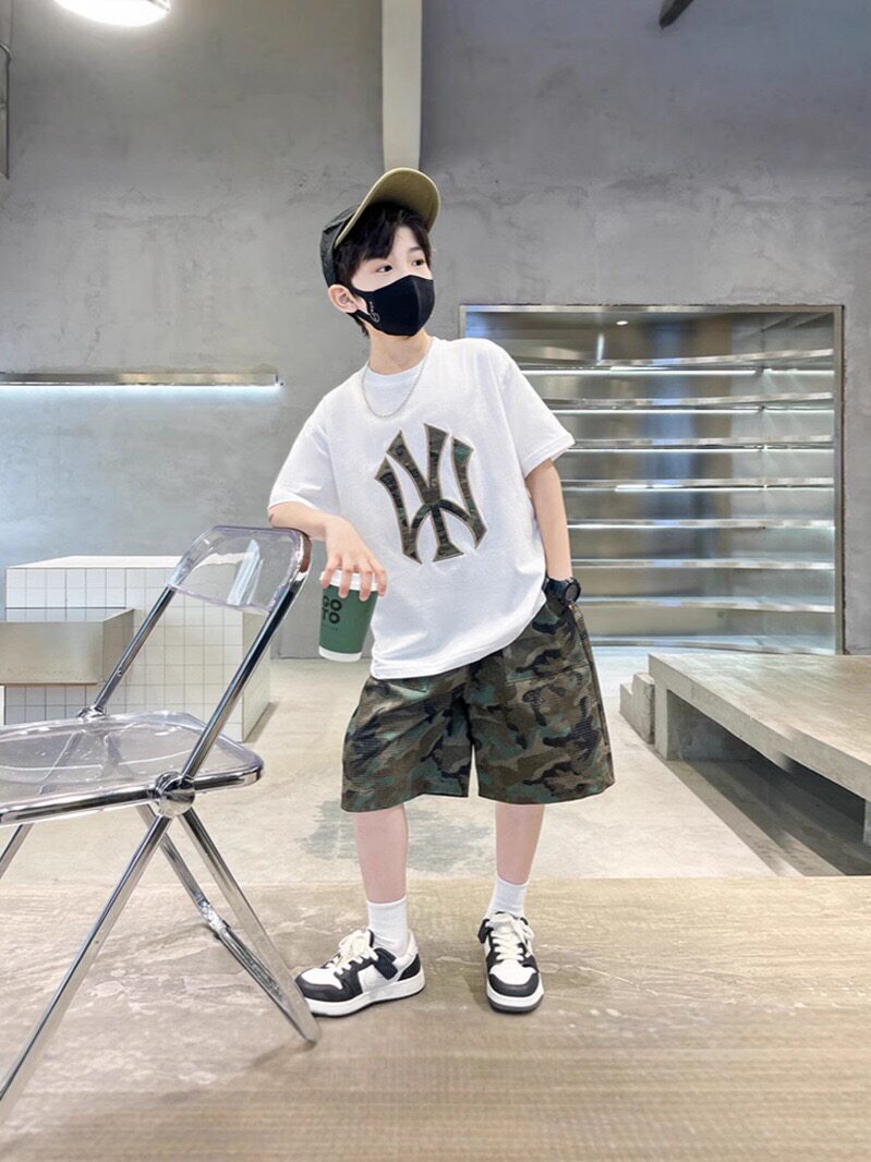男童夏装套装2026新款儿童运动夏季童装中大童薄款休闲短袖短裤潮