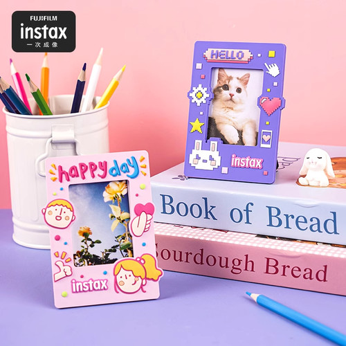 富士instax拍立得磁铁小相框 创意相册照片摆台冰箱贴3寸照片摆件