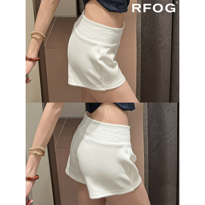 韩系百搭白色休闲裤女夏季包臀裤