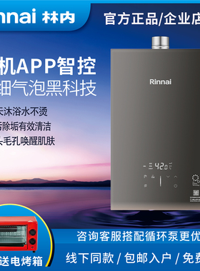 Rinnai林内燃气热水器RUS-U24E66G-GZ超细气泡水量伺服器慕晓系列