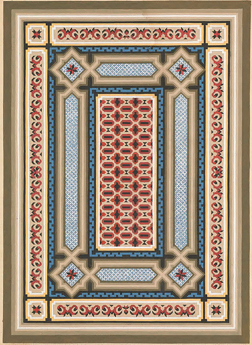 d051【西班牙】19世纪西班牙古典瓷砖花纹图案设计素材电子图库