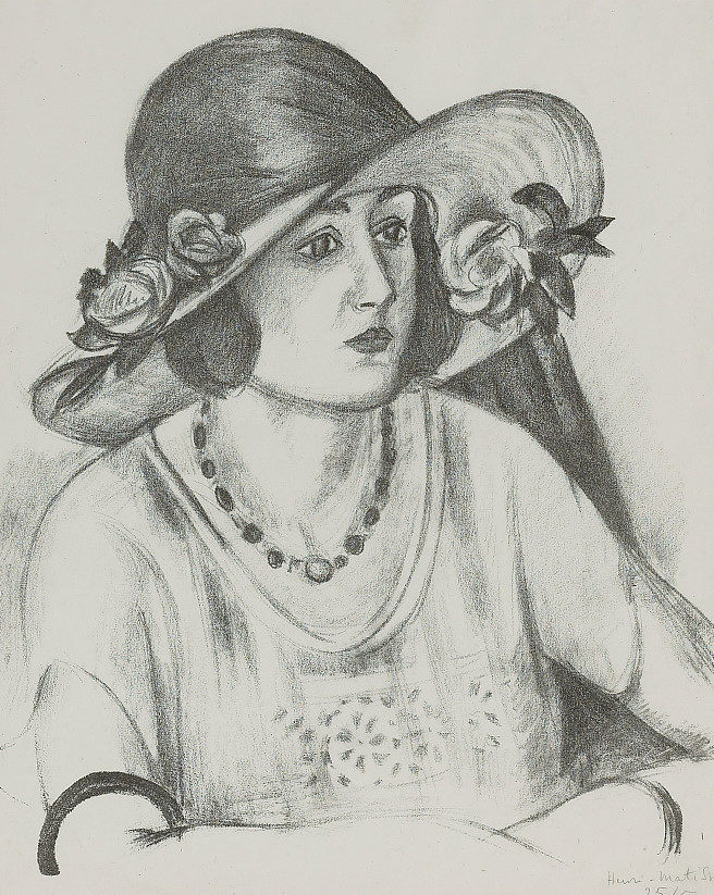 m708【法国】亨利·马蒂斯 henri matisse 素描速写单色版画图库