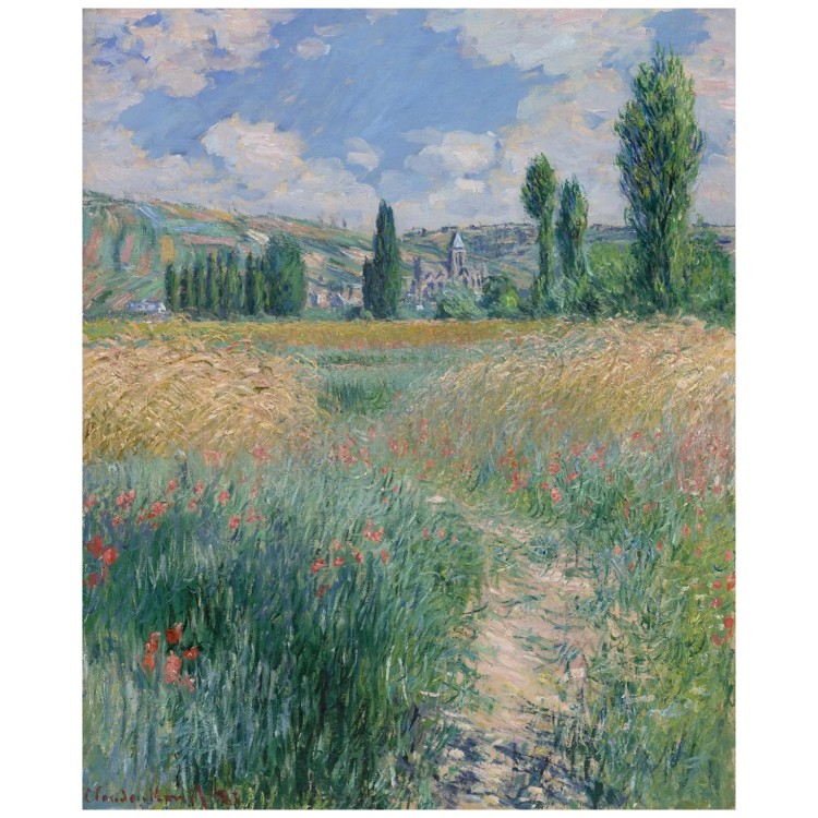 莫奈电子图island of Saint Martin维特伊圣马丁岛上的小路