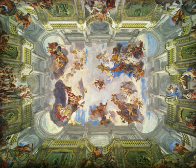 K420【意大利】安德烈·波佐（Andrea Pozzo）教堂穹顶绘画图库