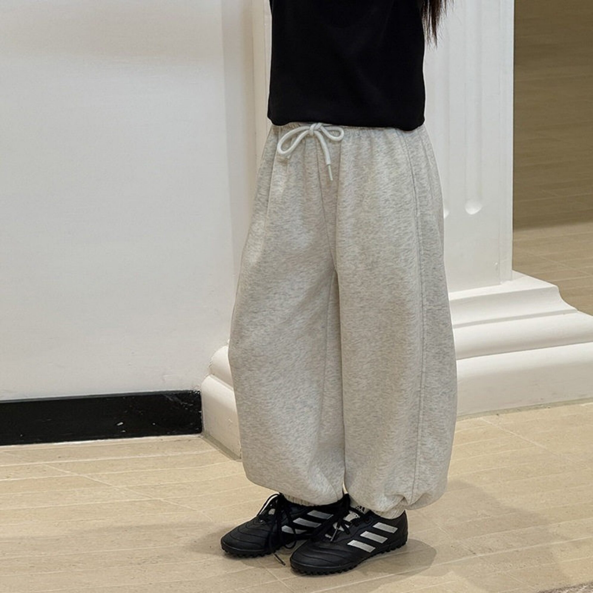 女童纯棉耐磨运动休闲百搭阔腿裤