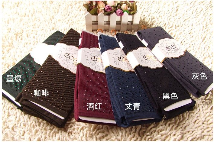 清仓特价包邮COCO春秋竖条纹显瘦烫钻水钻踩脚打底裤袜512 542