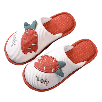 【回力正品】日式春秋薄款棉拖鞋