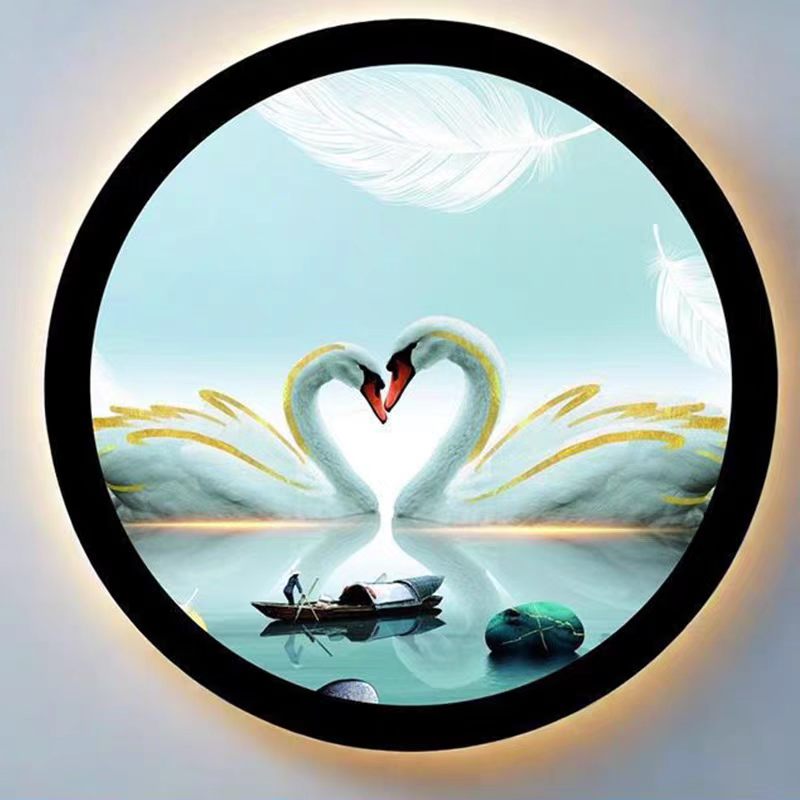 卡通儿童LED床头壁灯简约现代客厅背景墙过道壁画灯温馨走廊灯