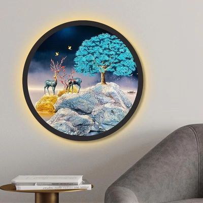 新中式床头壁灯简约现代壁画灯