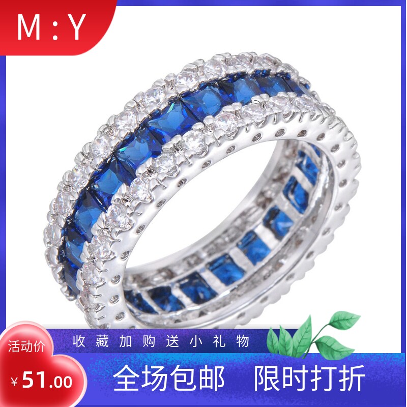 新品厂家外贸饰品欧美简约时尚锆石戒指女款