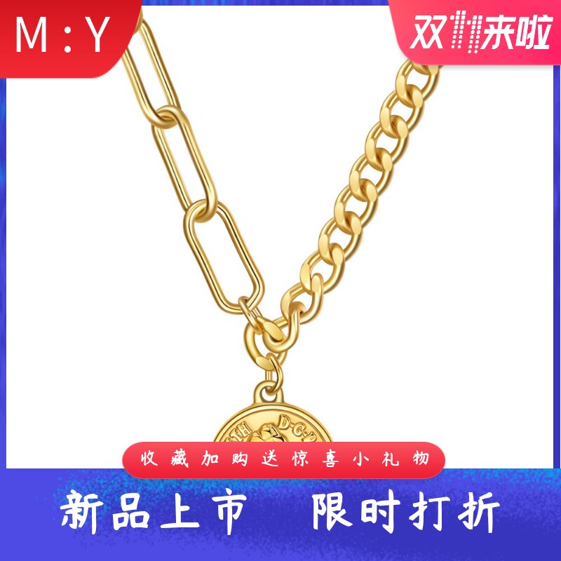 简约OT扣304不锈钢7MM圆形英文女