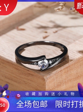 新款戒指韩版尊贵戒指经典闭口女戒韩版钻戒婚戒镶钻戒指