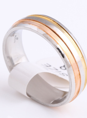 新品个性 简约 戒指 女 不锈钢 对戒钢戒指 不锈钢情侣对戒现货