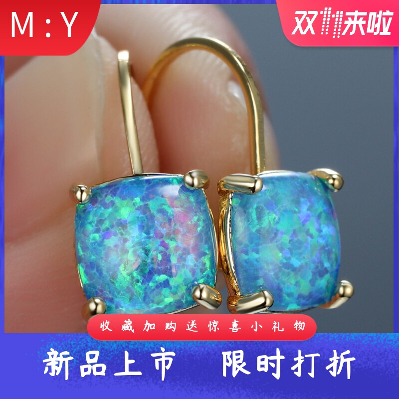 东大门韩国欧美风方形耳扣新品