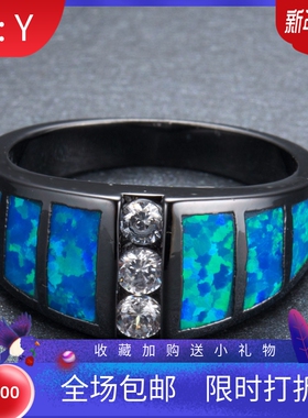 欧泊白色锆石现货戒指新品