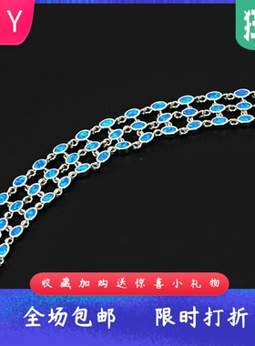 新款进口Opal欧泊澳宝夏威夷三层手链澳宝项链时尚彩宝饰品